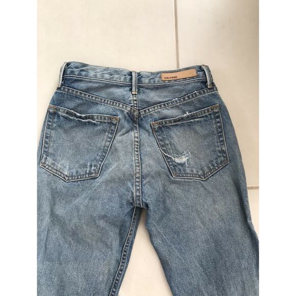 Grlfrnd Karolina High Waist Distressed Cut Off Frayed Denim Jeans - Picture 9 of 10